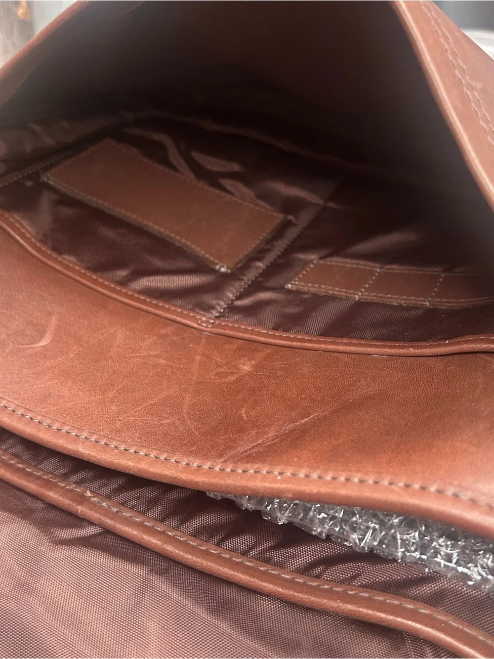 Coach Vintage Glove‑Tanned Leather Messenger Bag Brown Crossbody G23‑5735
